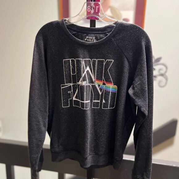 Pink Floyd Black Sweatshirt Dark Side of The Moon Size Small #178 - Picture 1 of 4